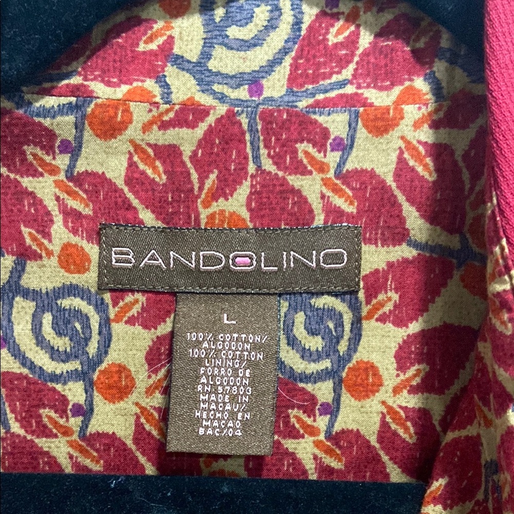 Bandolino Red Trench Coat Lightweight Professional - Picture 2 of 3